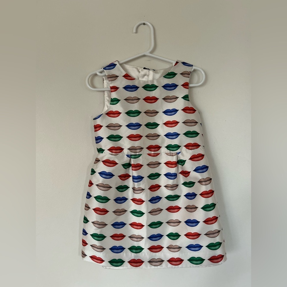 Milly Minis Multicolor Lips Print Dress Size 5T